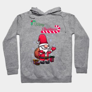 Merry Christmas Santa Gnome Hoodie